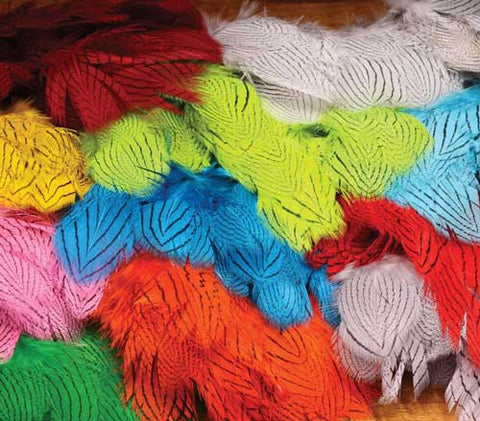 Hareline Dub Silver Pheasant Feathers